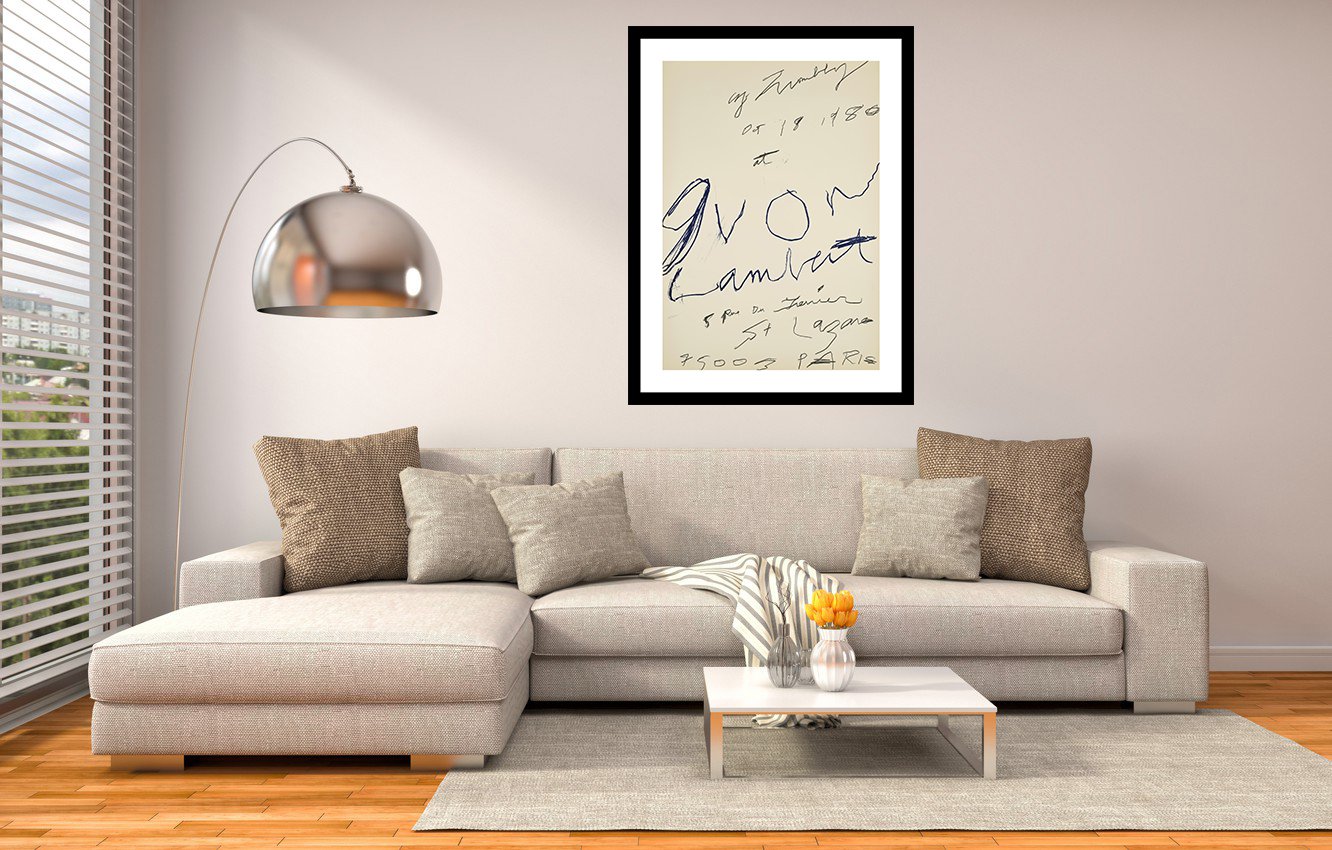 Cy Twombly - Exhibition Poster, Yvon Lambert Gallery 1980
